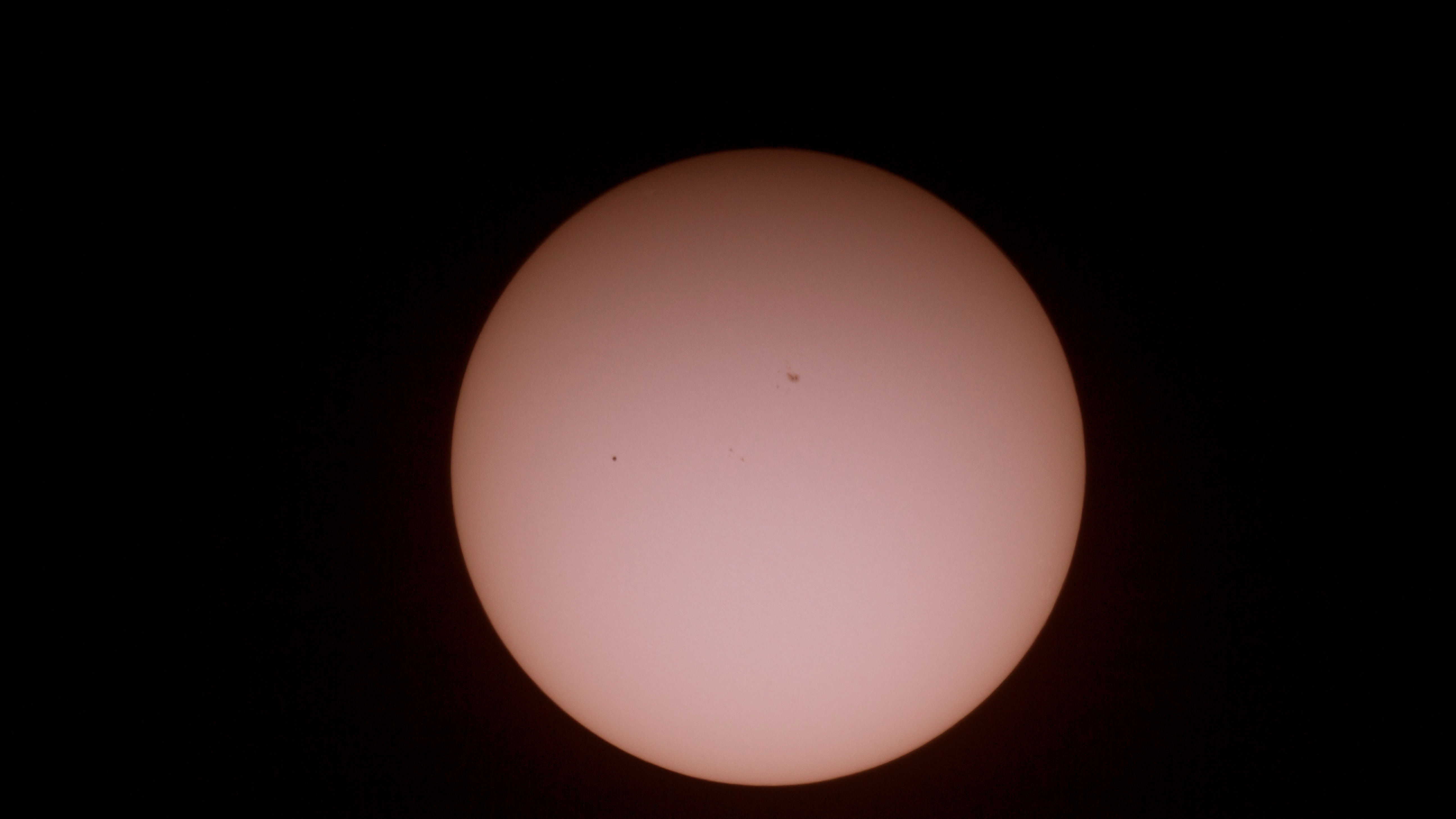 Mercury transit of the sun 9th May 2016 By Tony Hayes. Taken throught a Celestron 6" SCT with a focal reducer/flattener. With a white light filter and colour enhanced